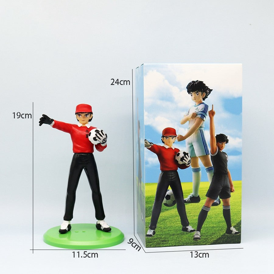 18cm Captain Tsubasa Anime Figure Ozora Tsubasa Action Figures Hyuuga Kojirou/Wakabayashi Genzou Figurine Collection Model Toys