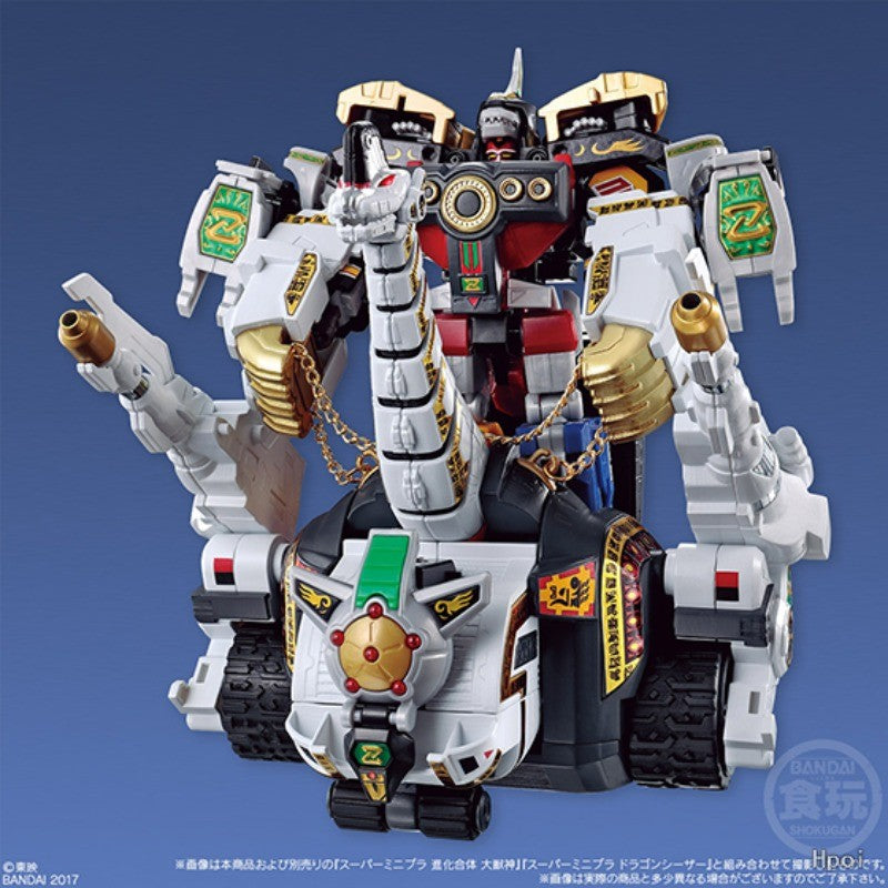 BANDAI Original SUPER MINIPLA Power Rangers Series Wrist Dragon King\Big Beast God Anime Action Figure Model Toys Gifts Fo Boys