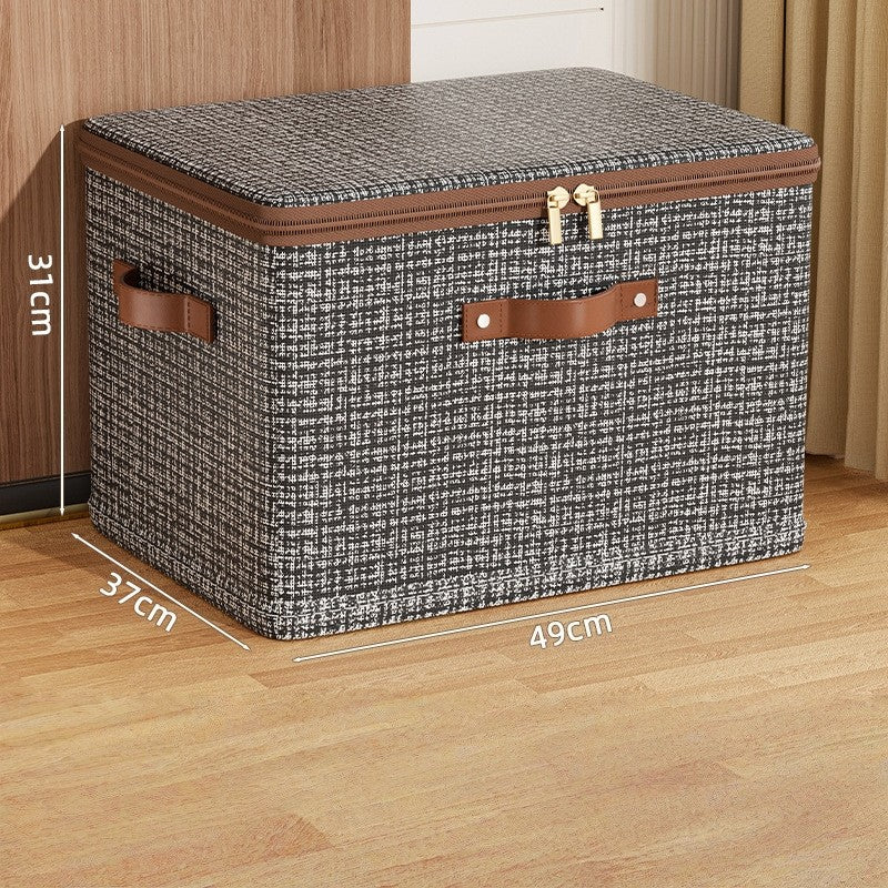 Large Capacity Storage Box with Lid Foldable Thicken Clothes Storage Box Underwear Storage Box Blanket Storage Closet Organizer