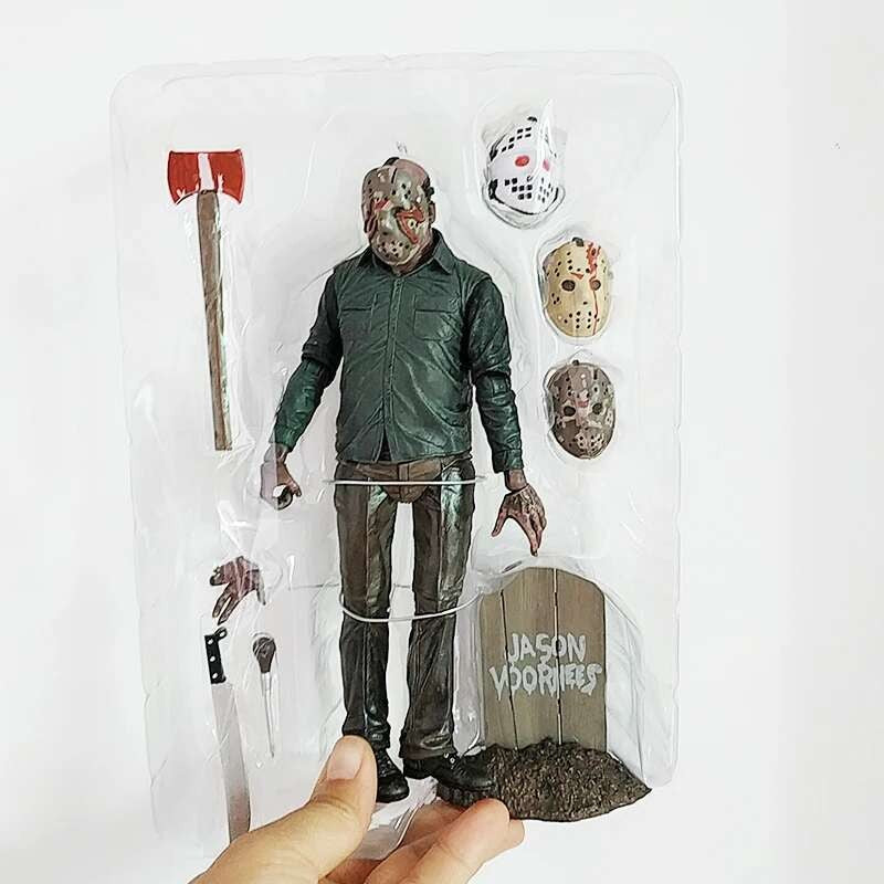 The 13th Figure Toys NECA Friday Freddy Jason Voorhees Blood Action Figure Jason Collectible Model Christmas Halloween Gifts