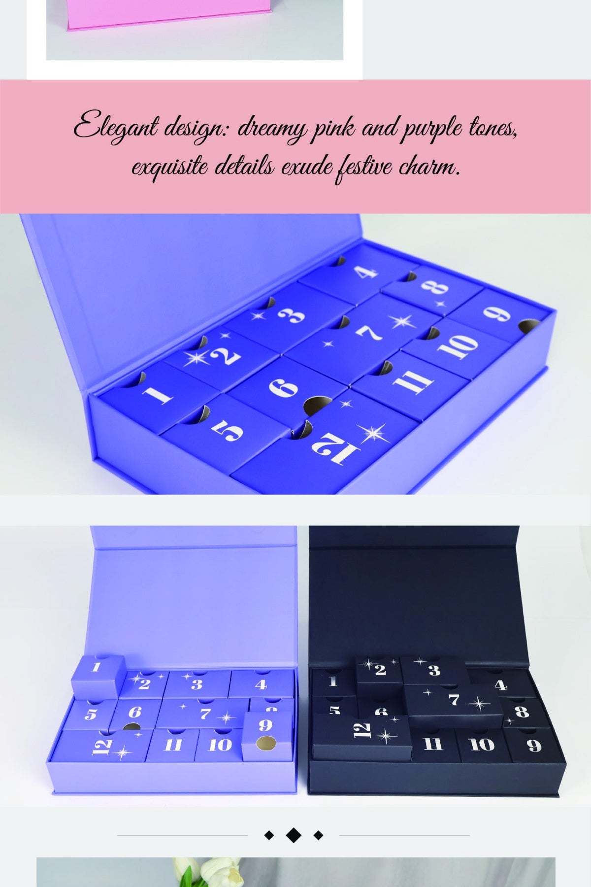 12 days Advent Calendar Christmas DIY Box Set Christmas Countdown Calendar Holiday Premium Surprise Christmas Gifts
