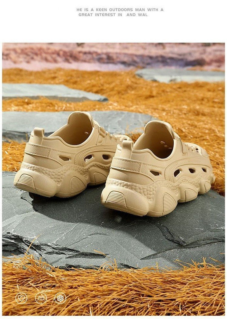 Summer Men's Super Light Sandals Waterproof Sneakers Slip On EVA Thick Sole Slides Fishing Driving Outdoor Jogging Flat Shoes