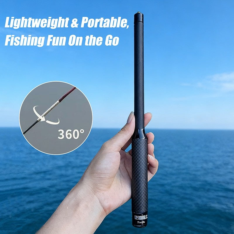 Telescopic Fishing Rod 1.3/1.5/1.8/2.0/2.2m Mini Pocket Extendable Ice Fishing Poles Sea Fishing Rod for Bass Pike Rockfish Rods