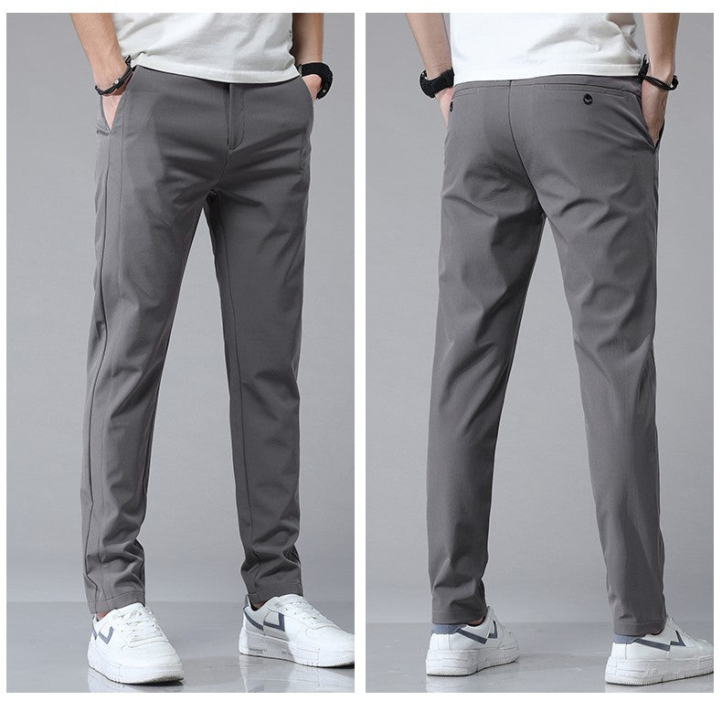 5 Colors Spring Summer Ultra-thin Men's Stretch Slim Straight Casual Pants High Quality Fashion Breathable Golf Sports Trousers