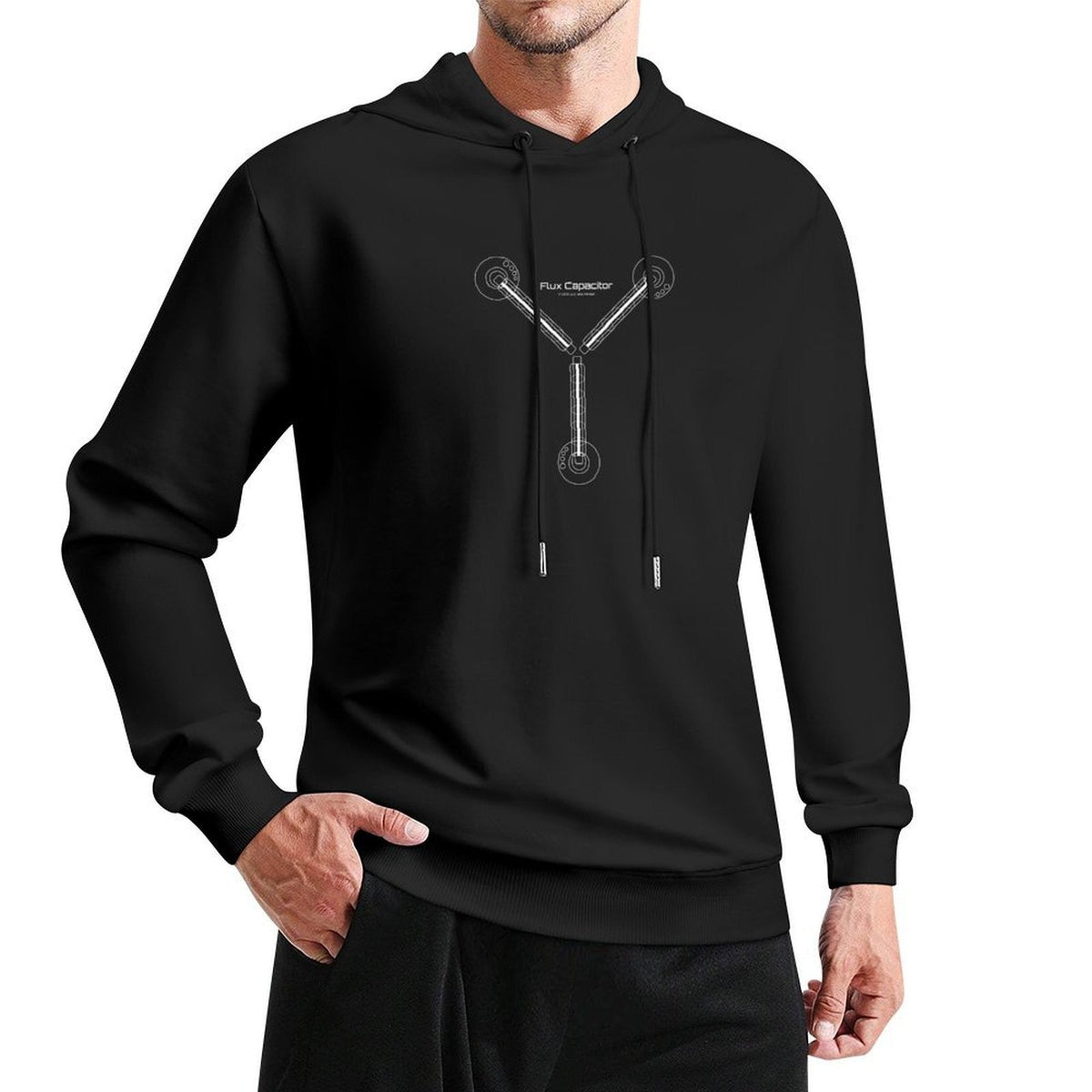Flux Capacitor (White) Hoodie men's sweat-shirt set aesthetic clothing autumn jacket men men's autumn clothes graphic hoodies