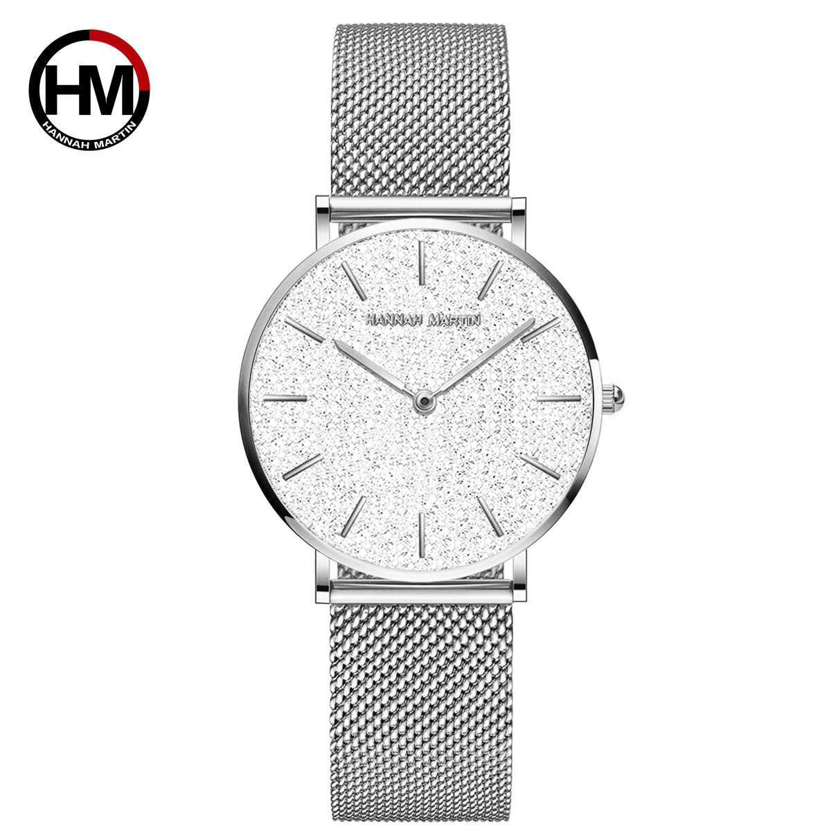 HANNAH MARTIN Brand Quality Stainless Steel Japan Quartz Movement Waterproof Women 36mm Full Rose Gold Ladies Dropshipping Watch