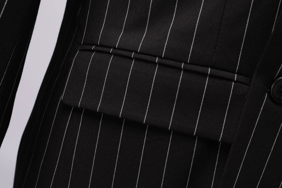 Men's Double-Breasted Suit, Classic Formal Business Wear
