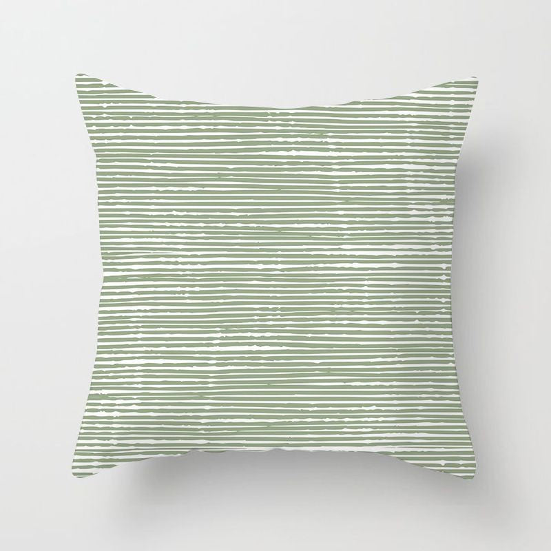 Sweet Mint Green Print Cushion Covers Fresh Art Pattern Geometric Pillowcase Fashion 45*45cm Decorative Throw Pillows Case