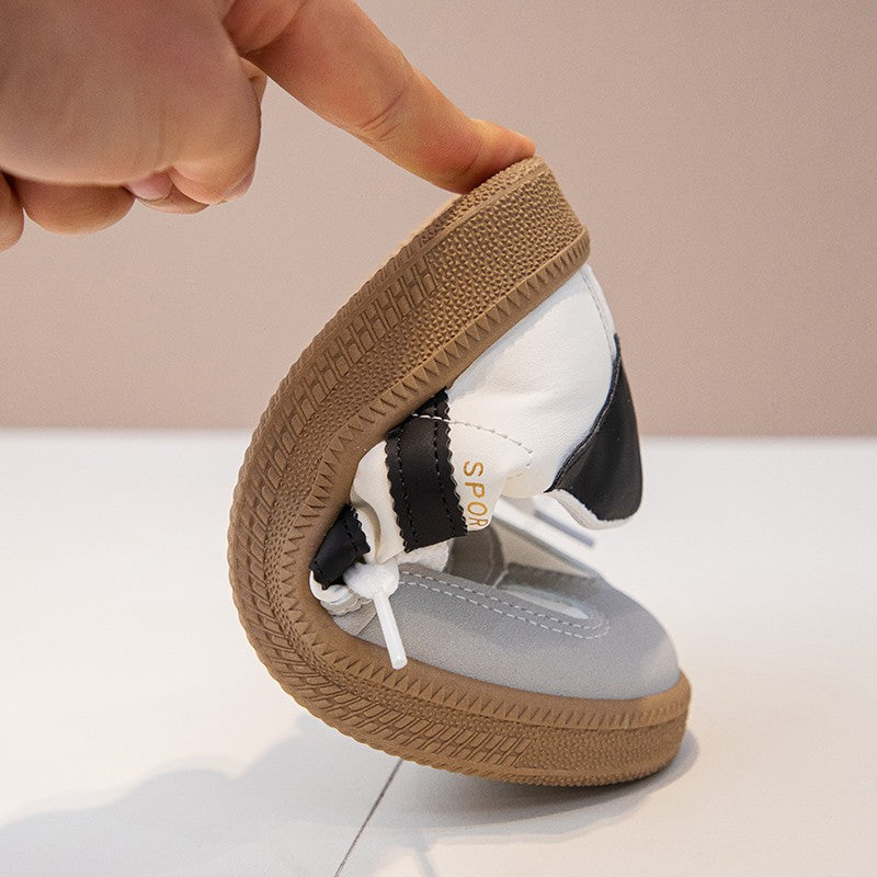 Children's Board Shoes Boys Sneakers 3-18 Years Old Khaki Boys Girls Single Shoes Four Seasons Non-slip Kids De Training Shoes