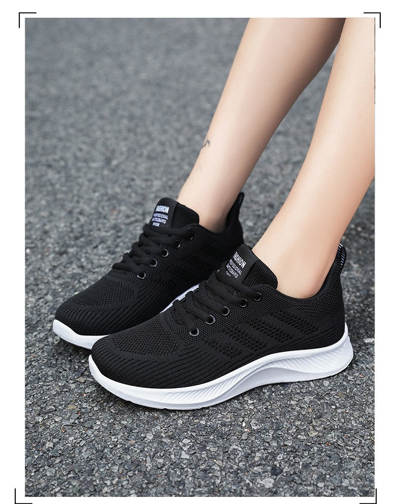 Litfun Women's Casual Sports Shoes Fashion Female Soft Bottom Sneakers Breathable Mesh Running Shoes Leisure Light Flats Shoes