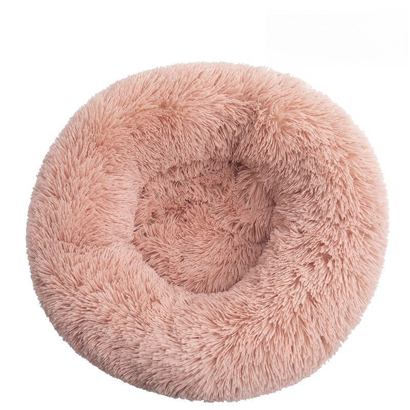 Plush Round Pet Beds for Dogs and Cats Winter Dog Mats Pet Beds Pet Supplies