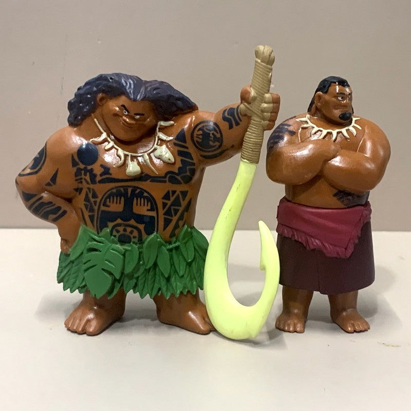 Lot 10pcs/Set 5-8CM Disney Moana Princess Moana Cheif Tui Maui Grandma Tala Pua Pig Rooster Kakamora Action Figures Decoration