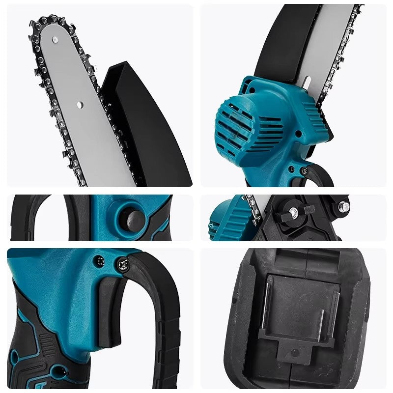 1700RPM 6 Inch Mini Li-Ion Electric Chainsaw One Hand Portable Electric Saw Fit 18V Makita Battery