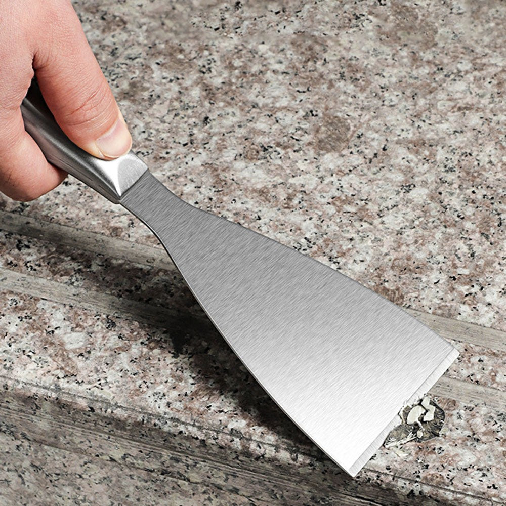 One-Piece Stainless Steel Putty Knife Spackle Tool Putty Scraper Spatula Scraper for Floor Wall Ceramic Tile Grout