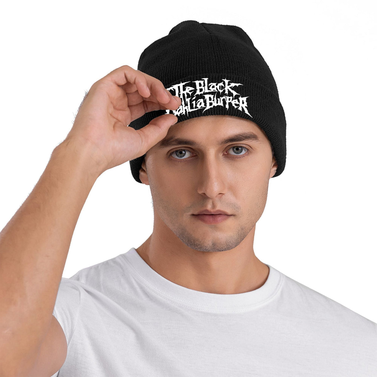 THE BLACK DAHLIA MURDER Band Beanie Hats Knitted Hat Men Women Y2K Cool Elastic Caps Autumn Gym Design Bonnet Hats