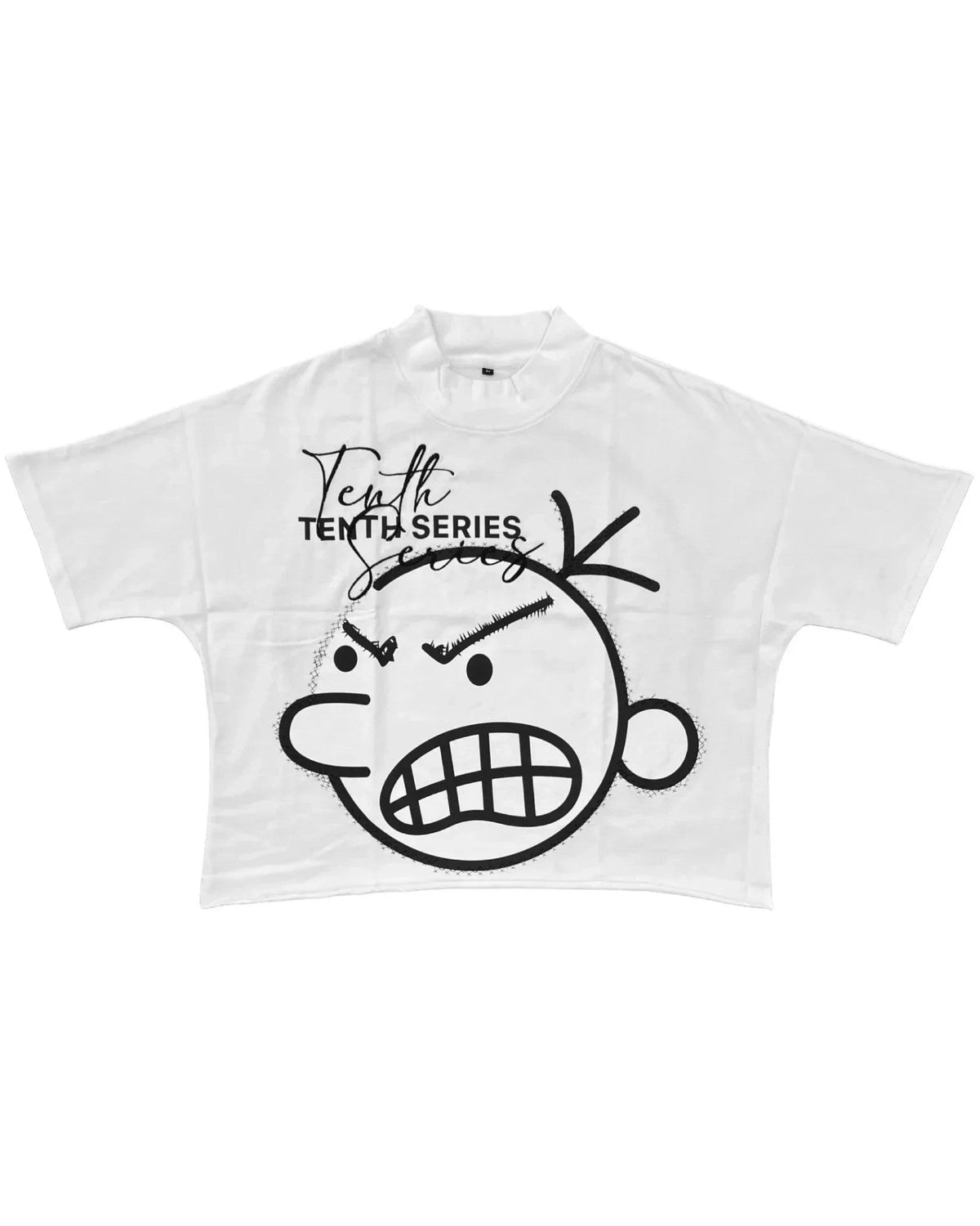 American Hip-hop Anime Print Oversized T-shirt Men Retro Trendy Streetwear Top Pure Cotton Round Neck Casual Loose Short Sleeves