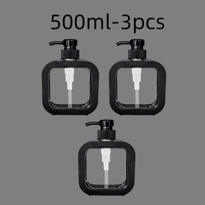 300/500ml Bathroom Soap Dispensers Refillable Lotion Shampoo Shower Gel Holder Portable Travel Dispenser Empty Bath Pump Bottle