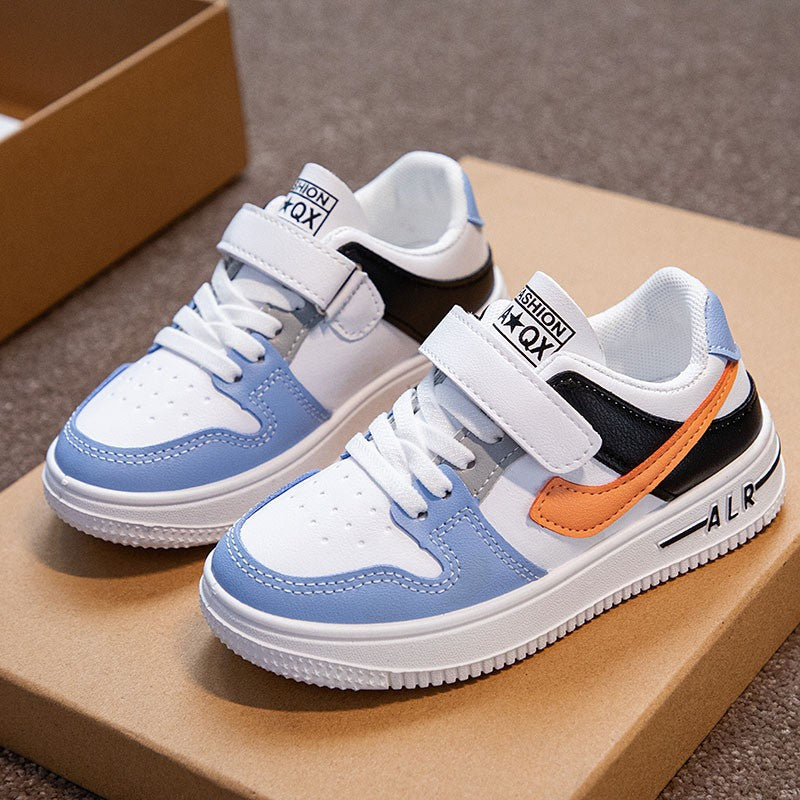 Children's Sneakers Kids Fashion Design White Non-slip Casual Shoes Boys Girls Hook Breathable Sneakers Toddler Outdoor Shoes
