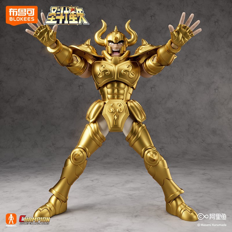 Blokees Saint Seiya Cygnus Hyoga Pegasus Seiya Knights of Zodiac Aquarius Camus Aries Mu Action Figures Anime Model Statue Toys