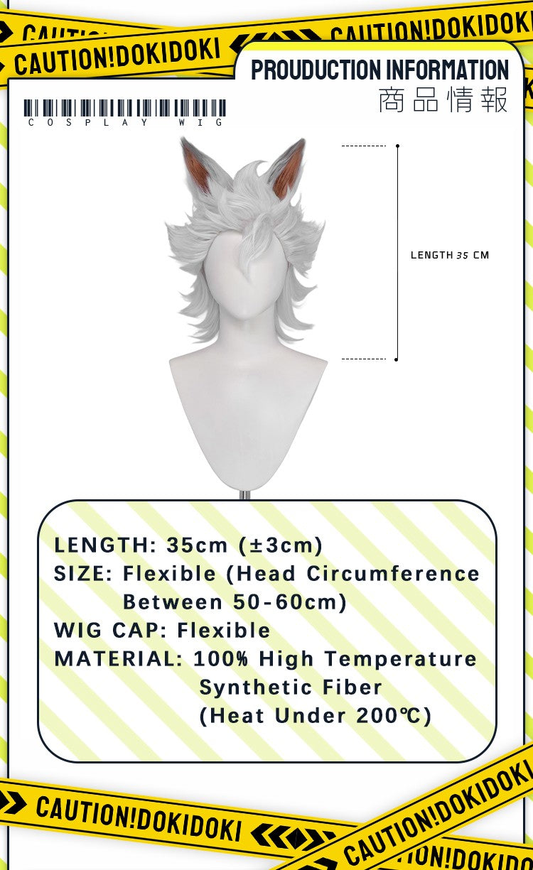 ?Ready for Ship?Idia Malleus Leona Vil Crowley Wig Game Cosplay DokiDoki Men 120cm Long Hair Fiber Idia Halloween Free Wig Cap