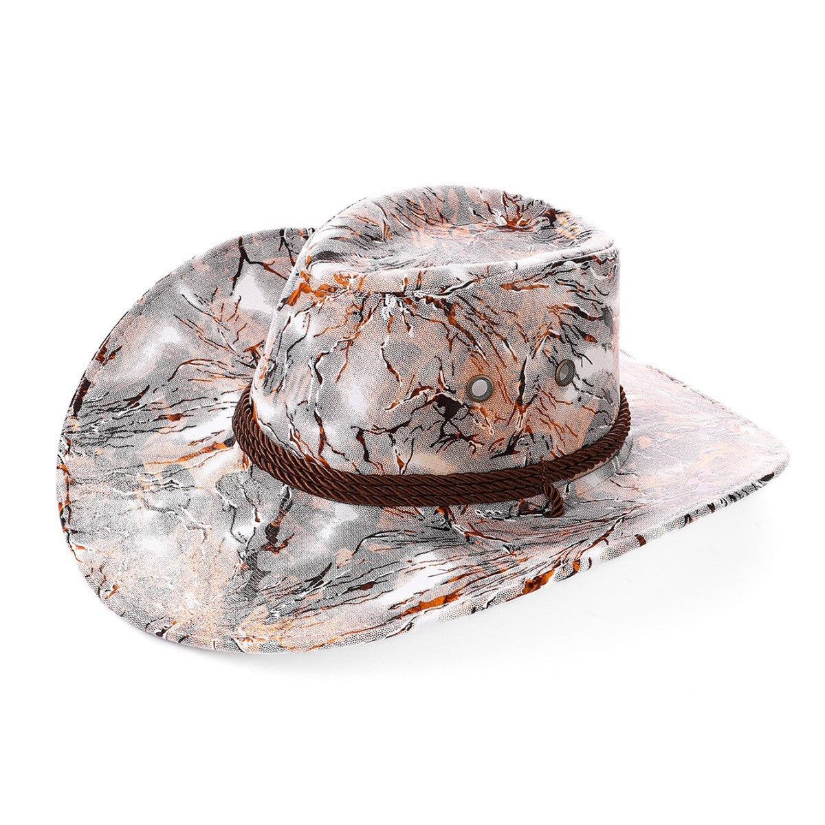 New Vintage Western Cowboy Hat For Men's Gentleman Lady Jazz Cowgirl With Leather Wide Brim Cloche Church Sombrero Hombre Caps