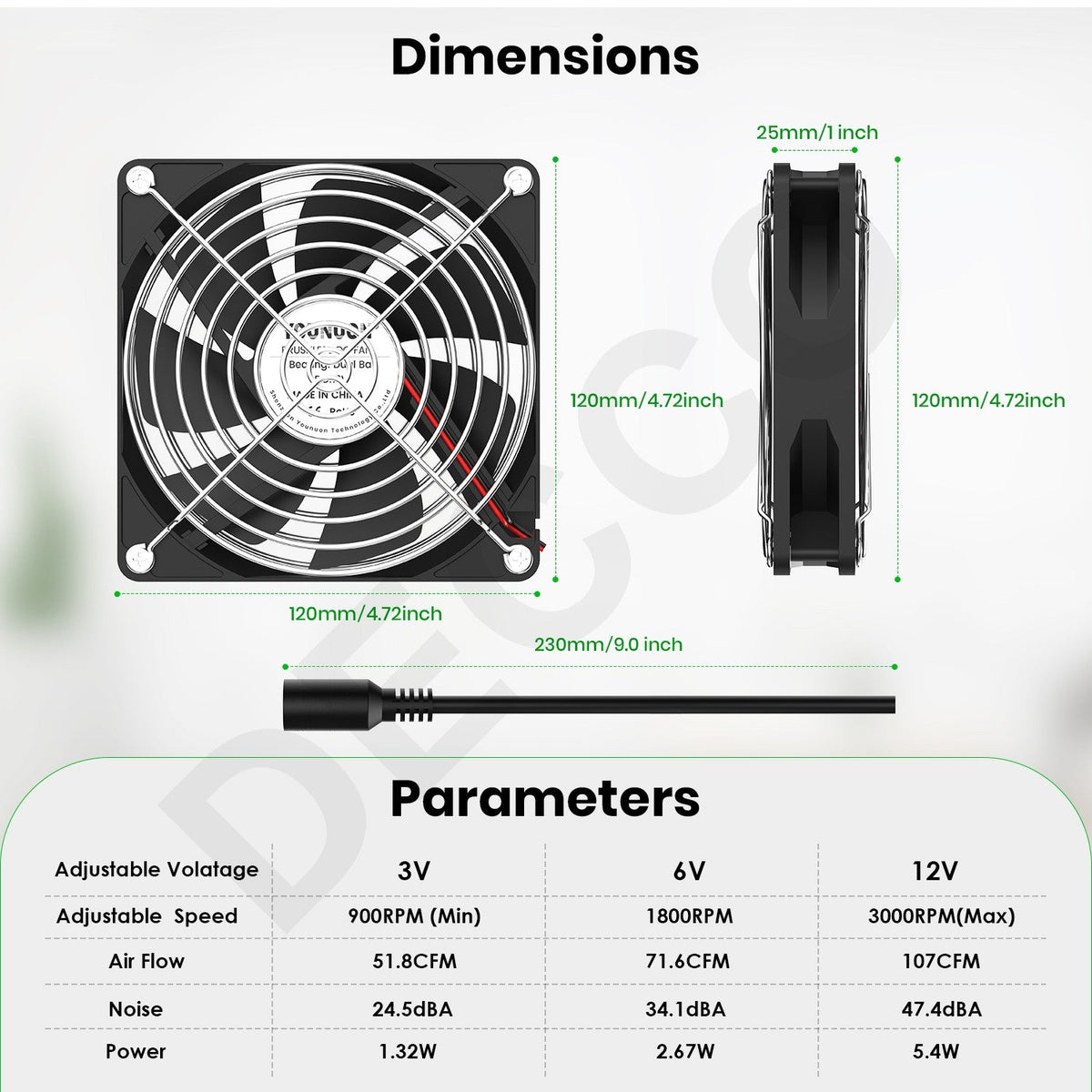 120mm 3000RPM Fan Cooling With Controller 12cm 12V 220V Btc Machine Chassis Workstation Cabinet Radiator Server Fan