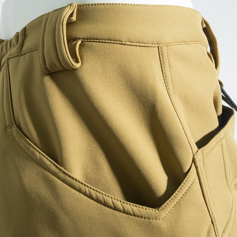 Men's Winter Autumn Fleece Softshell Pants Tactical Military Combat Cargo Trousers Hiking Camping Climbing Casual Sportwears