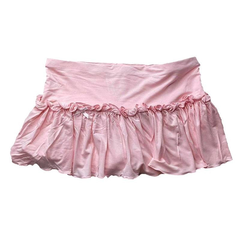 Women's Skirt Fashion Streetwear Pink Polka Dot Pattern Sports Casual Style vintage Y2K Emo Girls Sweet Harajuku Cute Slim Skirt
