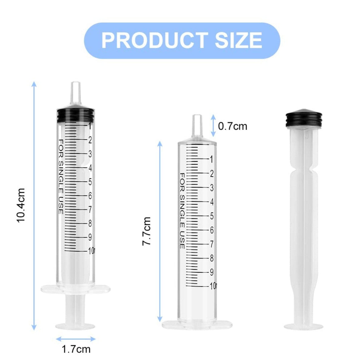 20pcs 5/10/20ml No Needle Plastic Syringe Glue Pet Feeding Liquid Cosmetics Measuring Refilling Tools Individually Packaged