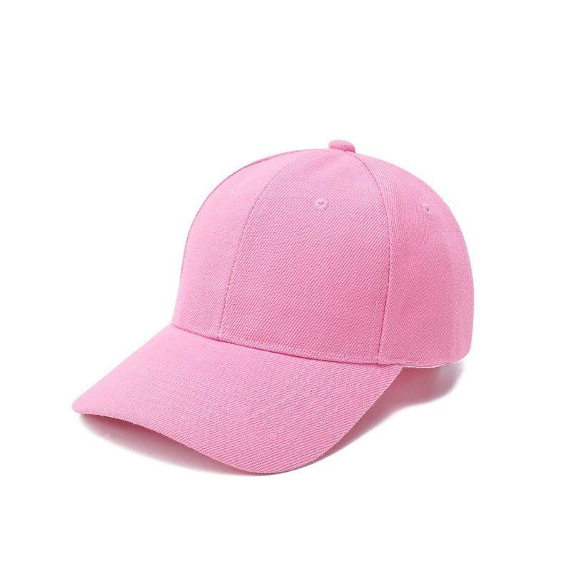 Summer Children Peaked Caps Students Kids Baseball Cap Boy Girl Solid Color Cotton Adjustable Hats Snapback Hip-Hop Sun Hat
