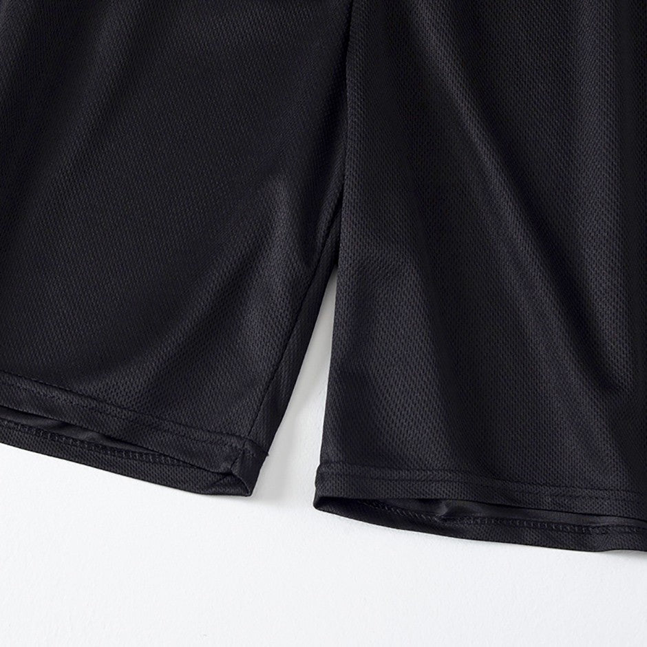 1/3Pcs Men's Plus-size Mesh Black Quick-drying Shorts Running Fitness Basketball Football 5 Pants Teenagers Elastic Waist Slacks