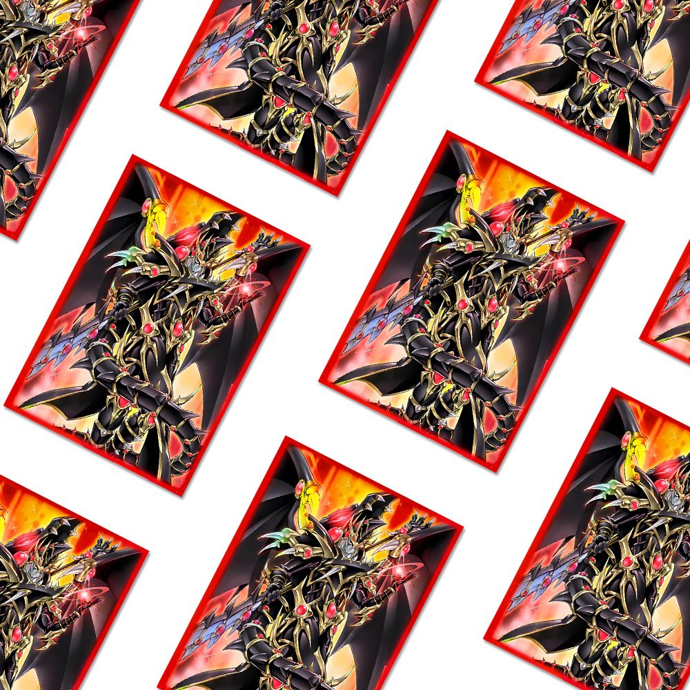 50PCS 63*90mm Flashing Anime Japanese Size Card Sleeves Anti-tear and Anti-wear Trading Card Sleeves Compatible with YGO Cards