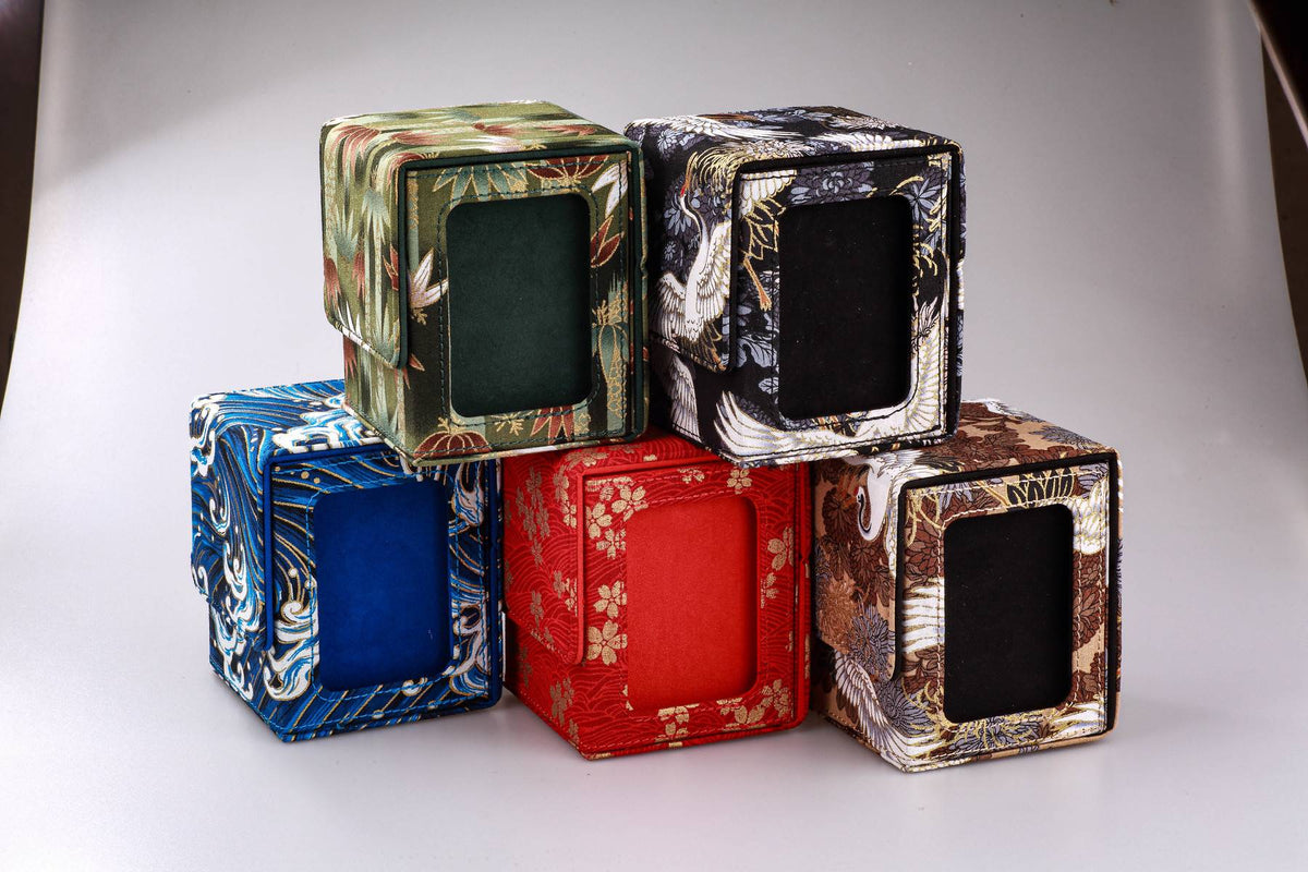 120+ Trading Card Deck Box With Display Window MTG PTCG TCG Board Games Collectible Card Cases YGO Magnetic Organiser Case Gift