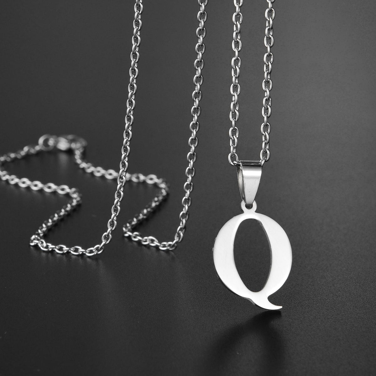 26 Alphabet Letters A-Z Name Pendant Stainless Steel Necklace Initial Minimalist Necklaces For Men Women Fashion Gifts Wholesale