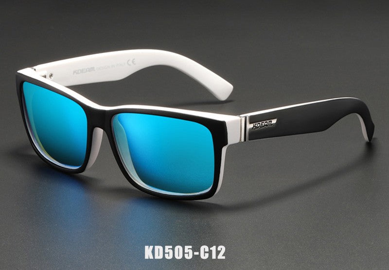 KDEAM Revamp Of Sport Men Sunglasses Polarized Shockingly Colors Sun Glasses Outdoor Driving Photochromic Sunglass With Box