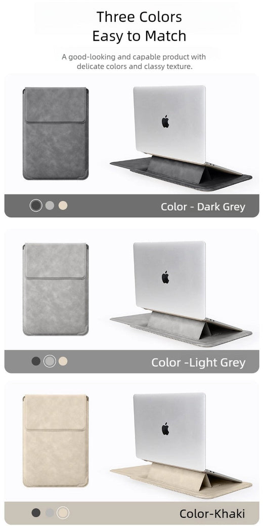 Laptop Sleeve Case 13 14 15 15.6 16Inch For Huawei HP DELL Bag For Macbook Air Pro 13 13.6 M4 Notebook Case with stand Men Women