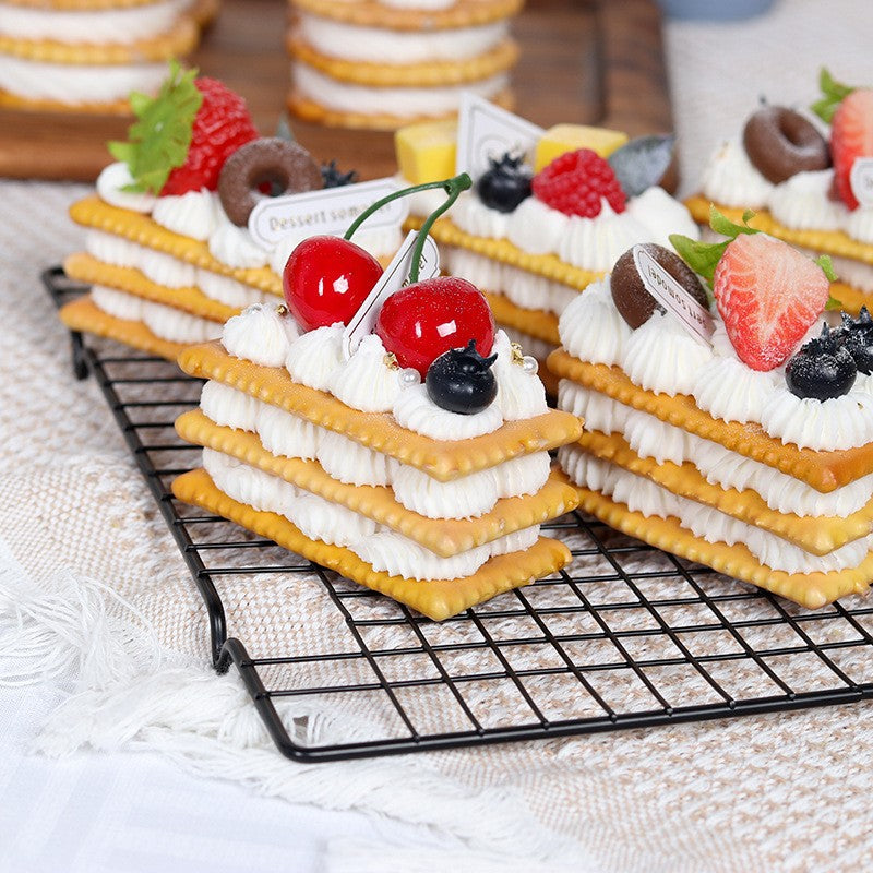 1PC Artificial Kitchen Cakes Dessert Fake Food Decoration Photography Food Simulation Cake Model Tea Table Decoration FCYY-002