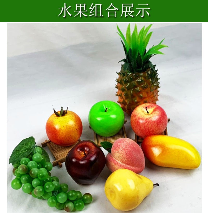 5PCS 8x9.5cm Artificial Fruit Fake Apple Food Photography Props Christmas Halloween Party Home Decoration Fake Fruits Ornaments
