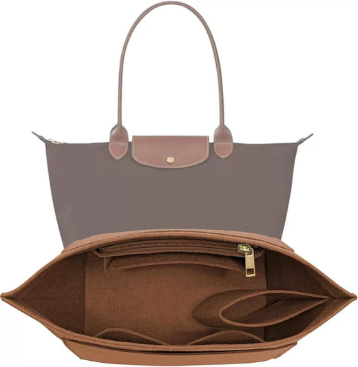 Custom Felt Bag Organizer forLongchamp Tote Purse Insert LinerPockets Travel Storage Essential ChristmasBag Fashion Enthusiasts