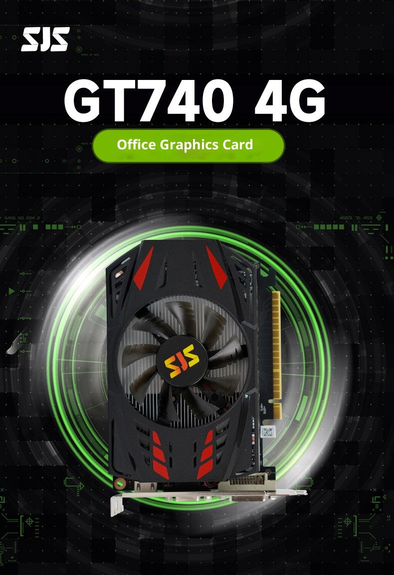 128bit Wide Memory, 5000MHz High Speed for Smooth Office & HD Video SEJISHI NVIDIA GeForce GT740 4GB GDDR5 Graphics Card
