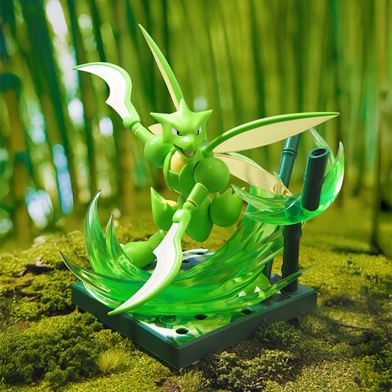 Original Blokees Pokemon Adventure Prologue Snorlax Cinderace Scyther Lucario Action Figure Model Assembling Toys Birthday Gifts