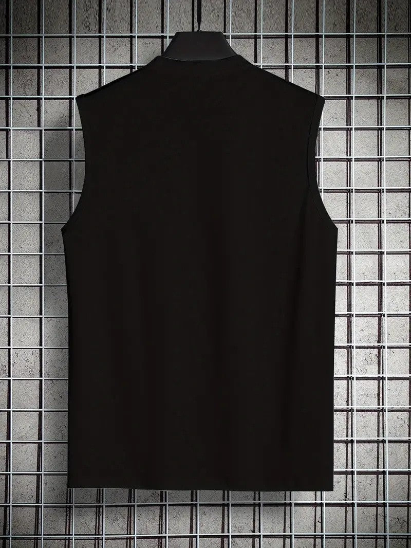 Men's summer fashion casual sports loose Boston est 1997 Print comfortable breathable round neck sleeveless vest