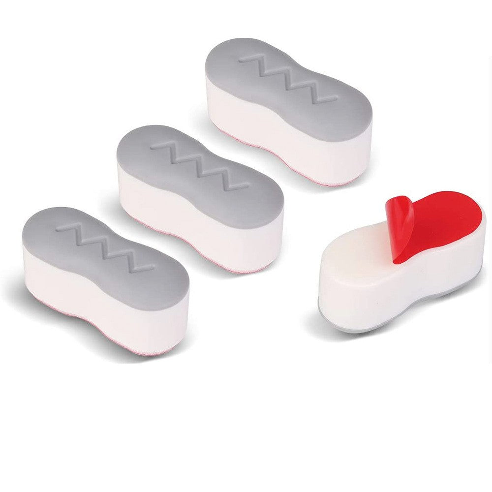 4pcs Universal Toilet Lid Cushion Anti-slip Gasket Toilet Seat Pad Buffers Stop Bumper Shock Absorber Bathroom Toilet Seat Kits