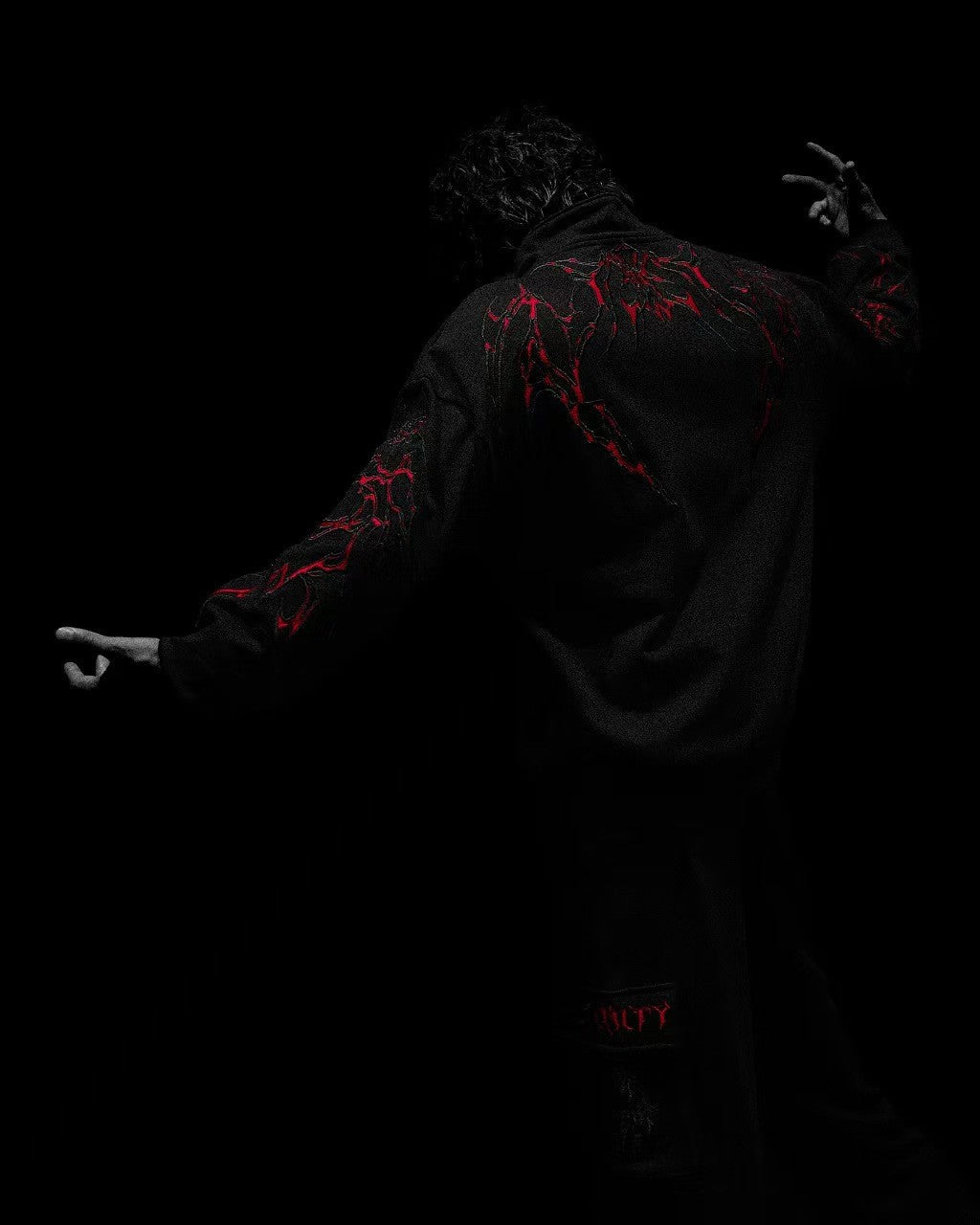 American Gothic Harajuku dark style fashion men jacket Y2K high street casual personality clothing oversized trendy sportswear