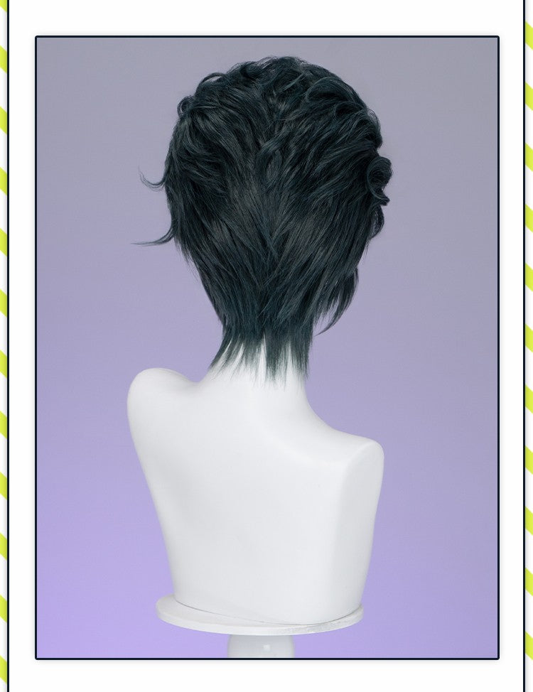 ?Ready for Ship?Idia Malleus Leona Vil Crowley Wig Game Cosplay DokiDoki Men 120cm Long Hair Fiber Idia Halloween Free Wig Cap