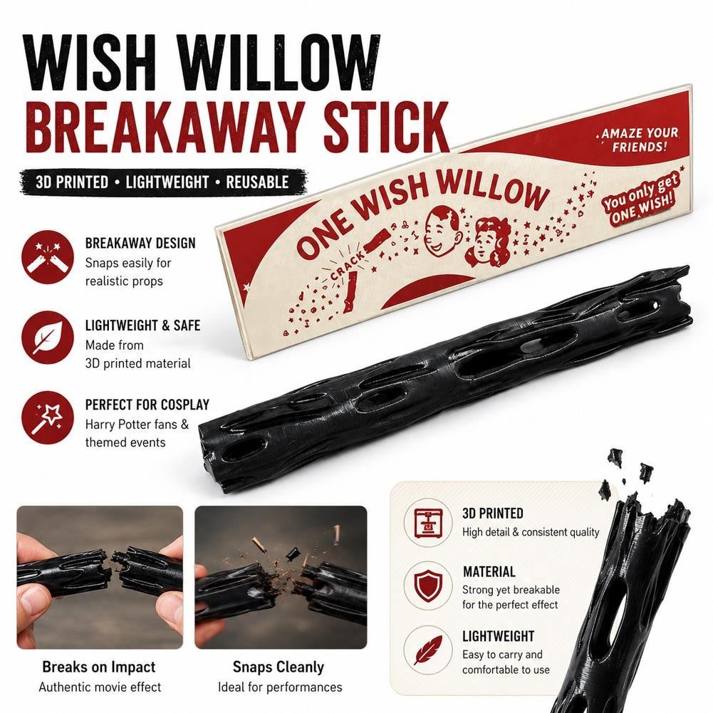 3D Printed One Wish Willow Keychain Breakable Lucky Token 13cm Retro Box for Wedding/Birthday ?