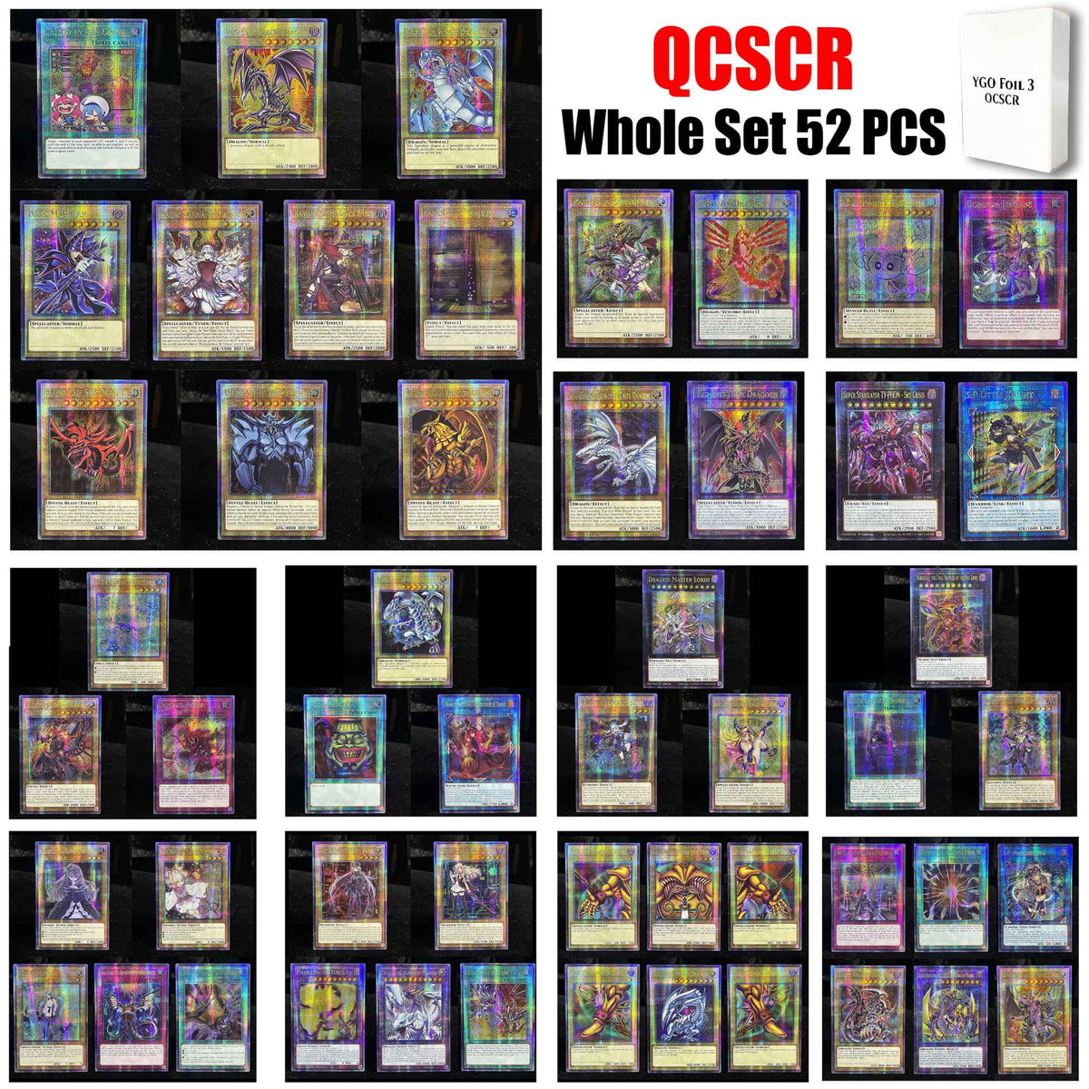 YuGiOh!! QCSCR FOIL Card BLMR Series DARK ARMED DRAGON/I:P MASQUERENA/SUPER POLYMERIZATION/WELCOME LABRYNTH YGO TCG 1st Edition
