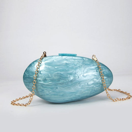 Pearl Acrylic Evening Bags Designer Luxury Clutch Purse Mini Women's Wallet Shell Chain Shoulder Crossbody Wedding Party Handbag