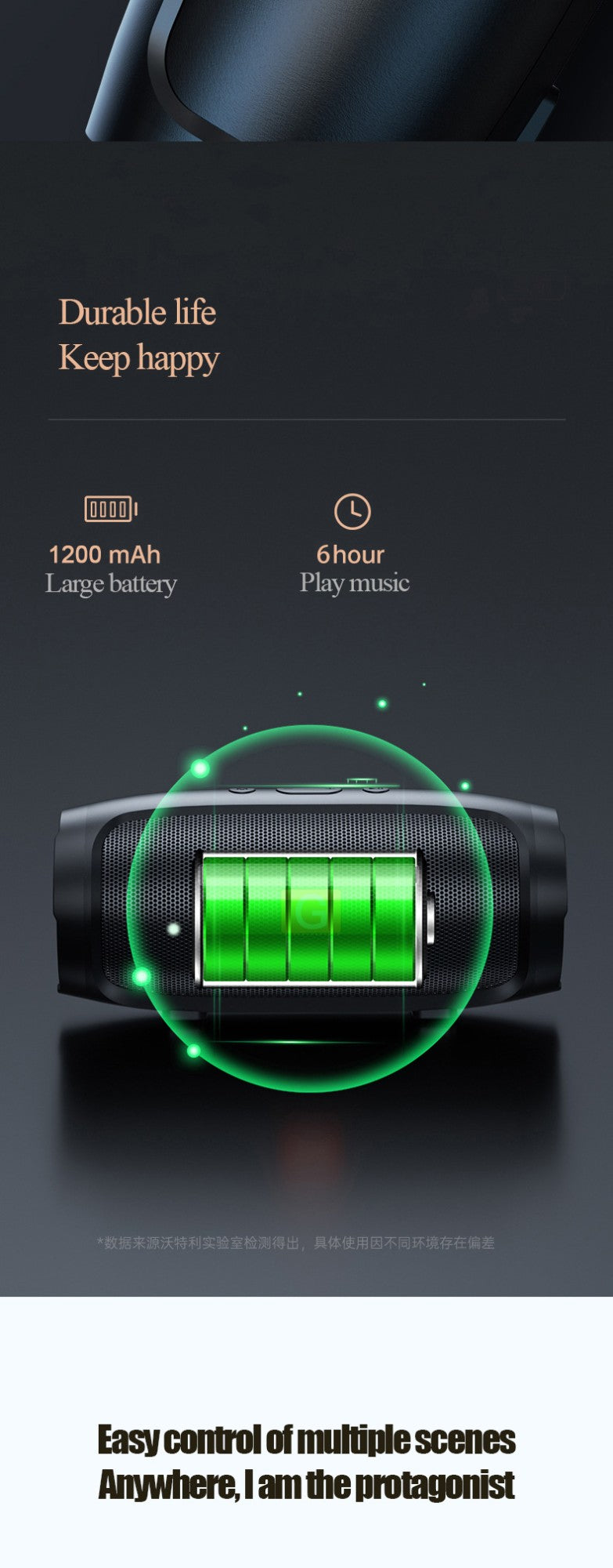 JBJ007 Bluetooth speaker, subwoofer, small outdoor portable stereo surround speaker, home smart Bluetooth wireless speaker