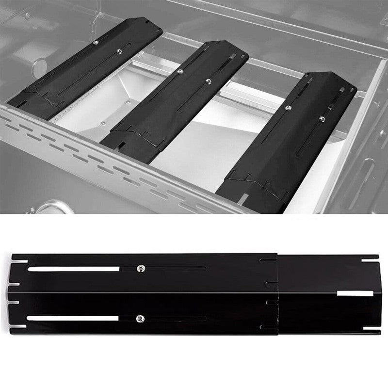 Universal Heat Plates Tent Shield Grill Parts Stainless Steel Adjustable Burner Cover Flame Tamer for Nexgrill Parts Charbroil